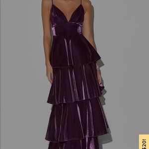Lulus metallic purple dress